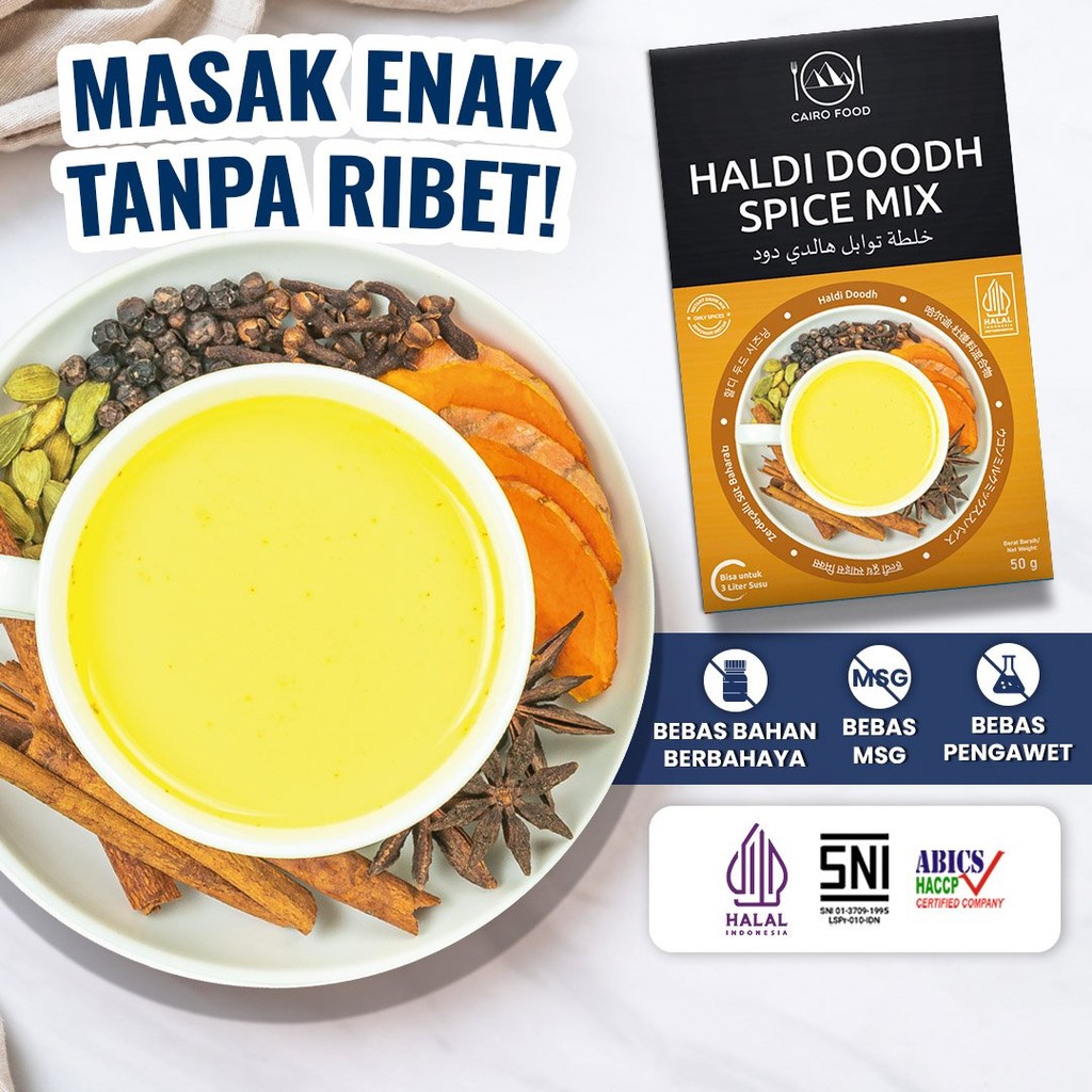 

Bubuk MInuman Haldi Doodh Sehat - Cairo Food