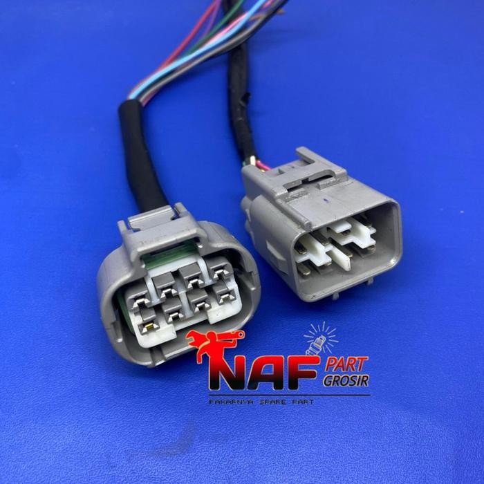 SOCKET SOKET HEADLAMP LAMPU DEPAN LED TOYOTA PIN 8 FORTUNER VRZ GR INNOVA V Q VENTURER ORIGINAL