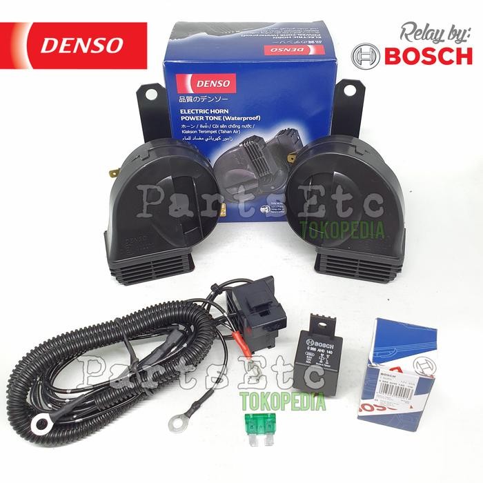 Klakson Denso Keong Waterproof + Relay Set Hella Original
