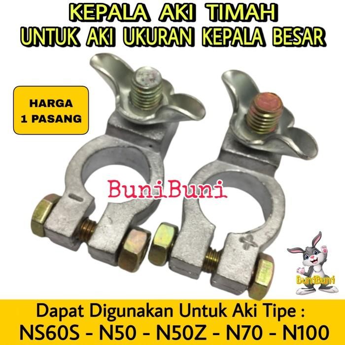 (Expert) Kepala Aki TIMAH NS70 - Terminal Klem Aki Mobil BESAR NS70