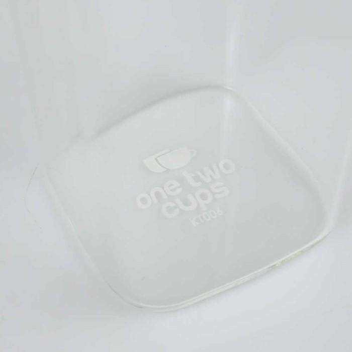 [Expert] Gelas Kaca Bening Unik Kotak Kopi Minuman Borosilicate Transparan Cafe