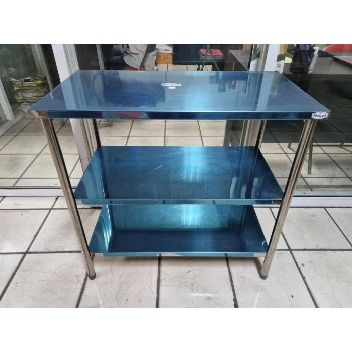 [Expert] ROYAL Meja Stainless - Work Table - Meja Dapur ST 104