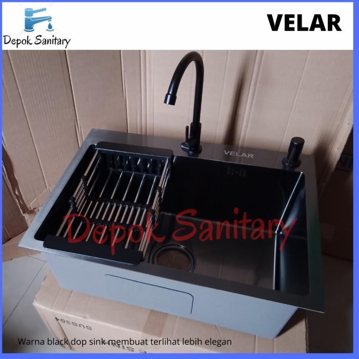 [Expert] Kitchen sink black 6045 valpra/ kitchen sink 6045 hitam/ kitchen sink