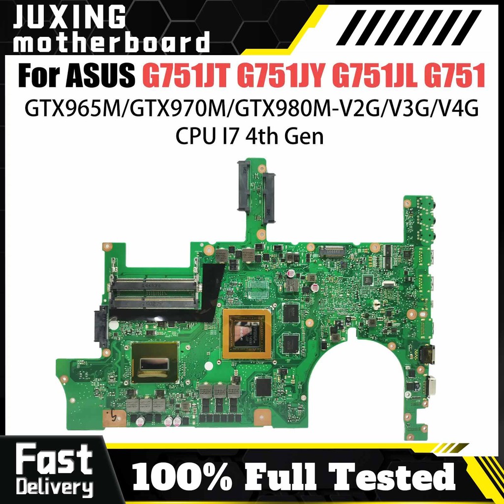 G751J Mainboard For ASUS G751JT G751JY G751JL Laptop Motherboard i5 i7 4th Gen GTX960M/V2G GTX970M/V