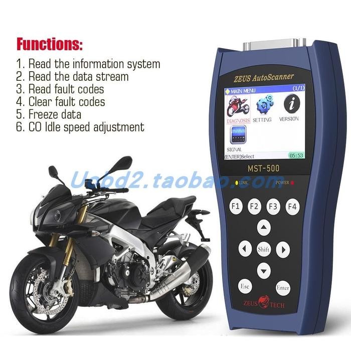 MASTER MST-500 Handheld Motorcycle Scanner CAN bus Interface Diagnosti