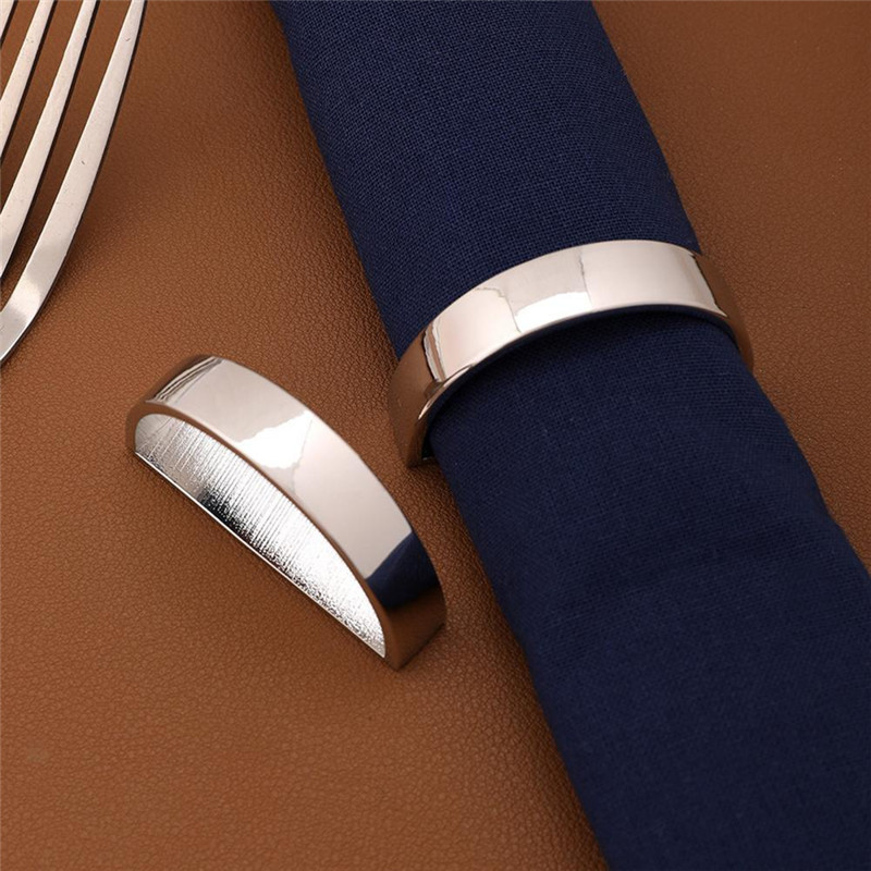 Fashion Napkin Buckle Napkin Holder D-Shaped Napkin Ring Napkin Buckle Modern Simple Napkin