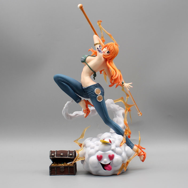 One Piece​ 29cm Nami Anime Figure Sexy Action Figurine Hentai Pvc Model Statue Doll Desktop Room Col