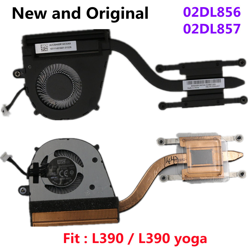 New Original CPU Cooling Fan Heatsink Radiator Cooler For Lenovo Thinkpad L390 L390 YOGA Laptop FRU 