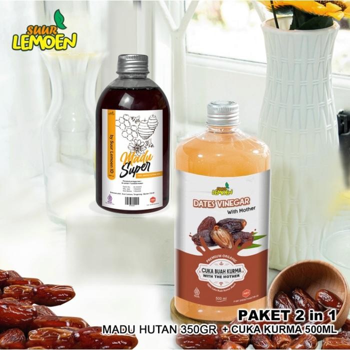 

Suur Lemoen Paket Cuka Kurma 500ml dan Madu Super 350gr