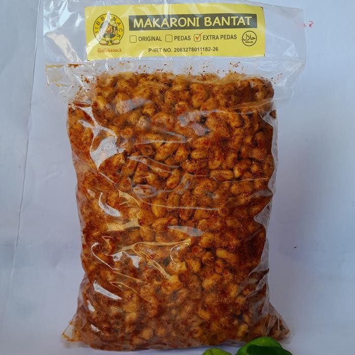 

MAKARONI BANTET KRIWIL daun jeruk 1kg Pedas Food Snack Cemilan