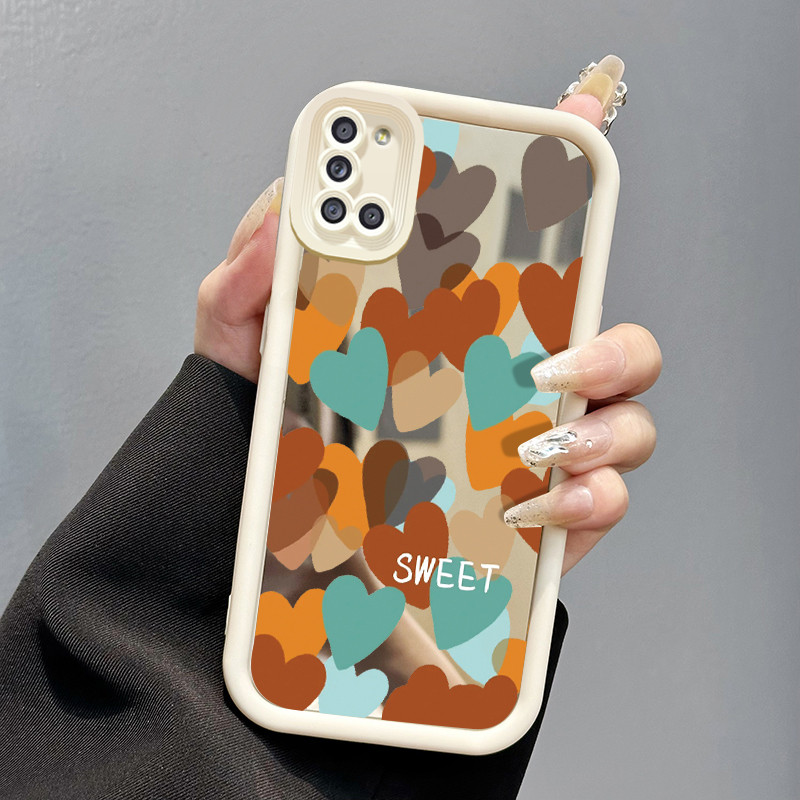 Casing Hp Samsung Galaxy A31 Case Casing Warna cinta HP Kesing cermin Softcase silikon perlindungan