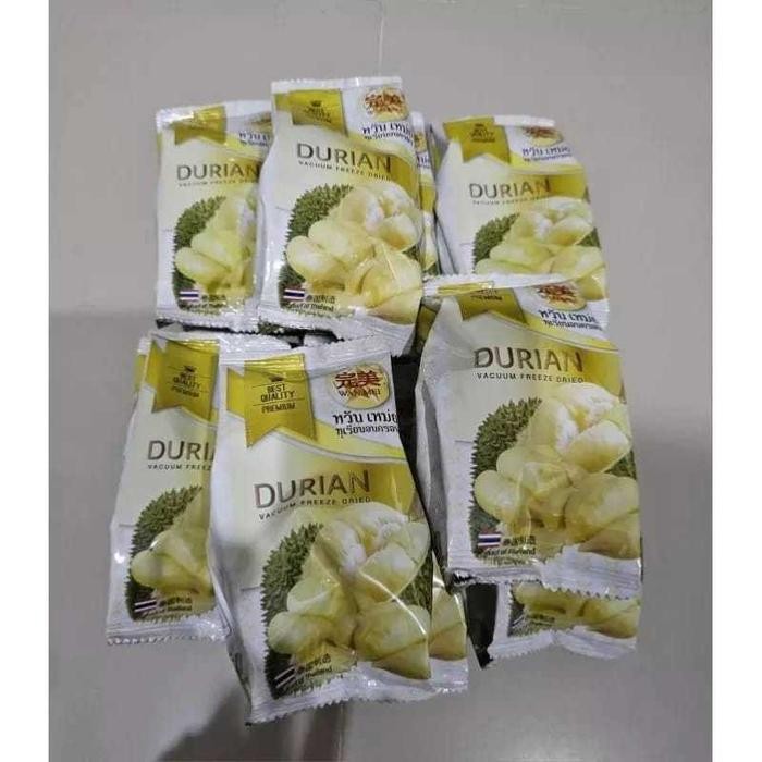 

Makanan Instan Enak HALAL Wan Mei Durian Vacuum Freeze Dried/Snack viral Thai