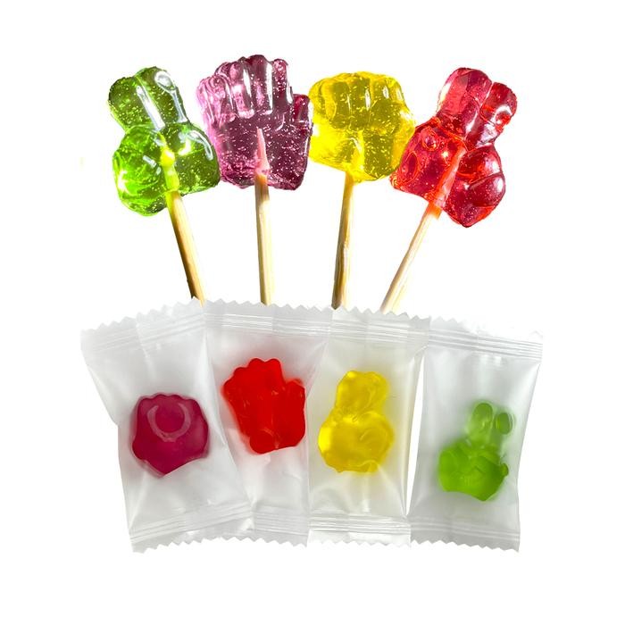 

Halal150PCS/Box Permen Lunak Bentuk Kartun Cemilan 520g Rasa Apel Stroberi Anggur Mangga Snack Viral