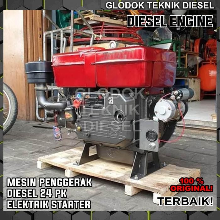 Mesin Engine Diesel 24 PK HP Elektrik Starter 1115 Penggerak Solar ORI