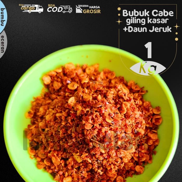 

[BISA COD] 1kg Cabe Bubuk Kasar DAUN JERUK