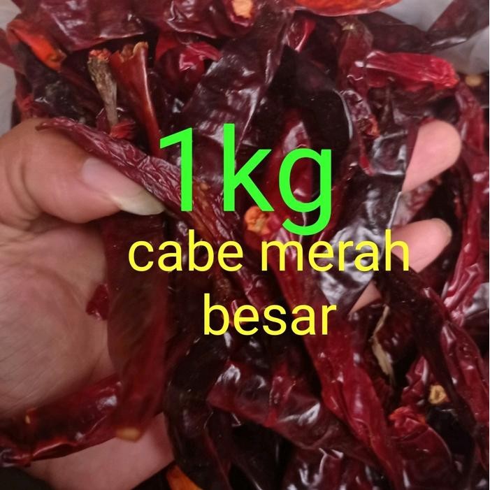 

Wonderhot 1kg CABE MERAH BESAR KERING TANPA TANGKAI