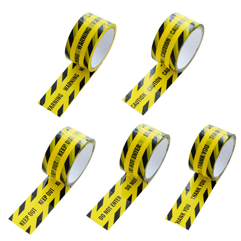 

1 Roll 48mm*25m Opp Warning Tape Danger Caution Barrier Remind Work Safety Adhesive Tapes DIY