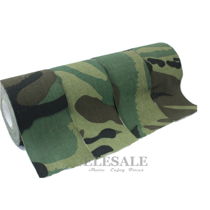 

1 Roll 5cm*5m Camouflage Self-Adhesive Tape Hide Cover Anti-Skid Warning Tape For Outdoor Sports