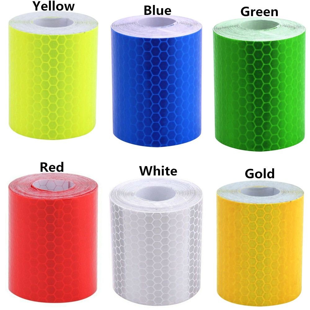 

1m*5cm Car Decoration Car Stickers Strip Roll Reflector Protective Tape Safety Warning Reflective