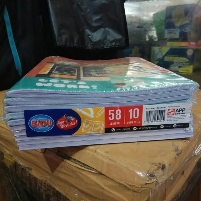 

Buku Tulis Sidu Isi 58 Lembar (Gambar Cover Dikirim Acak)