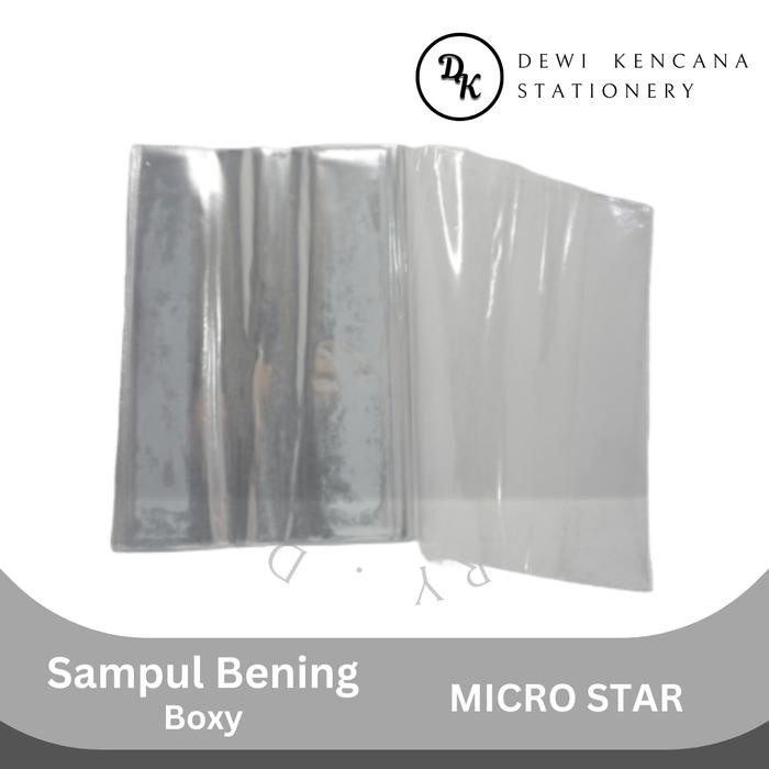 

Sampul Buku Mika Campus / Sampul Bening Boxy Merk Micro 1 Pak Isi 60
