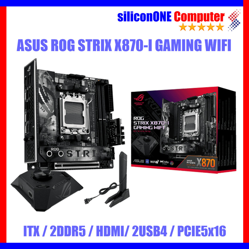 ASUS ROG STRIX X870-I GAMING WIFI AM5 DDR5