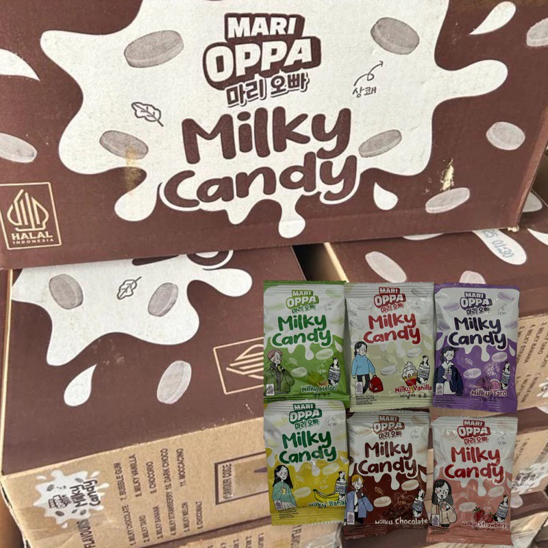 

milky candy mari oppa renceng 10 pcs al varian