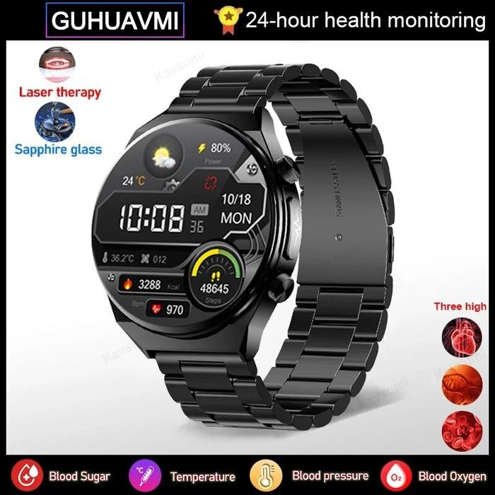 Blood Sugar Blood Lipids Blood Pressure ECG Smartwatch Men Precise