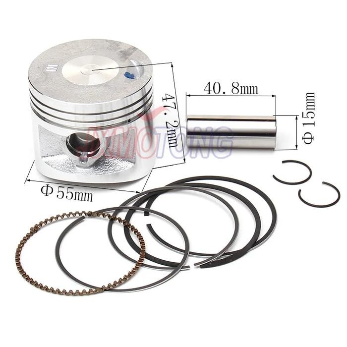 LIFAN 140cc Engine parts LF140 Piston Kit 55mm Piston 15mm Pin Piston