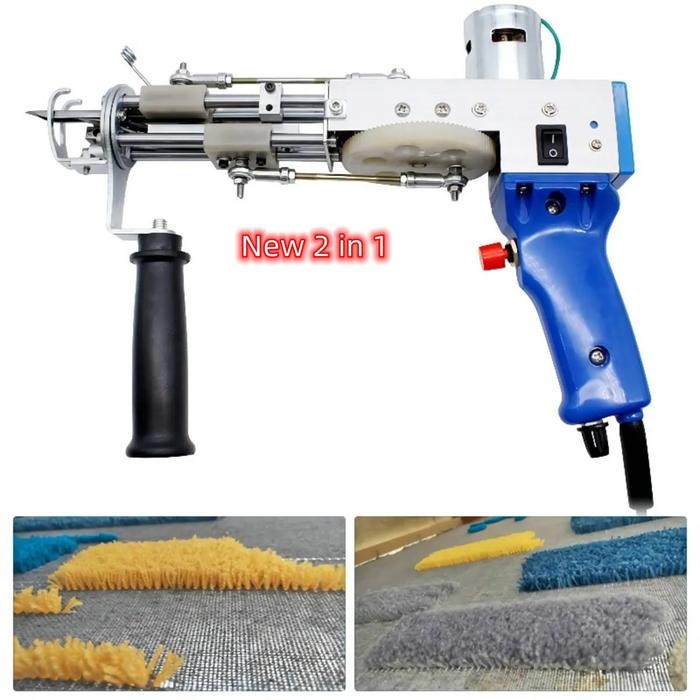 2 in 1 TuftingGun Electric Carpet Weaving Flocking Machine Tufting