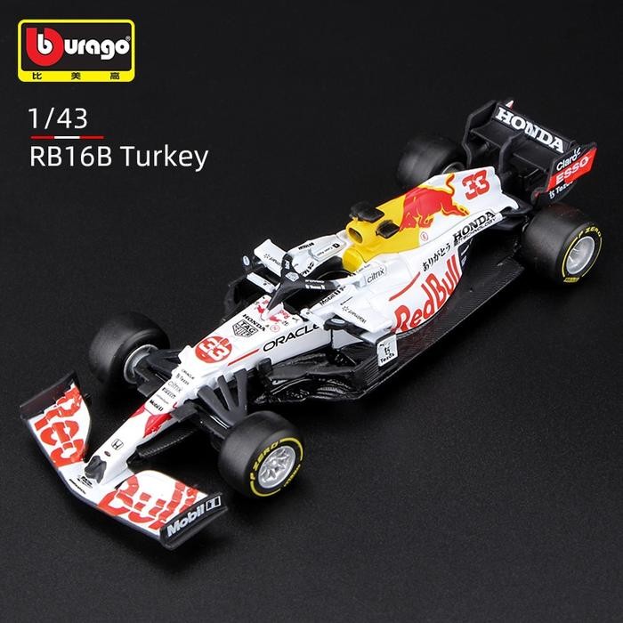 Bburago 1:43 2021 Racing RB16B 11# Perez 33# Verstappen F1 Turkey