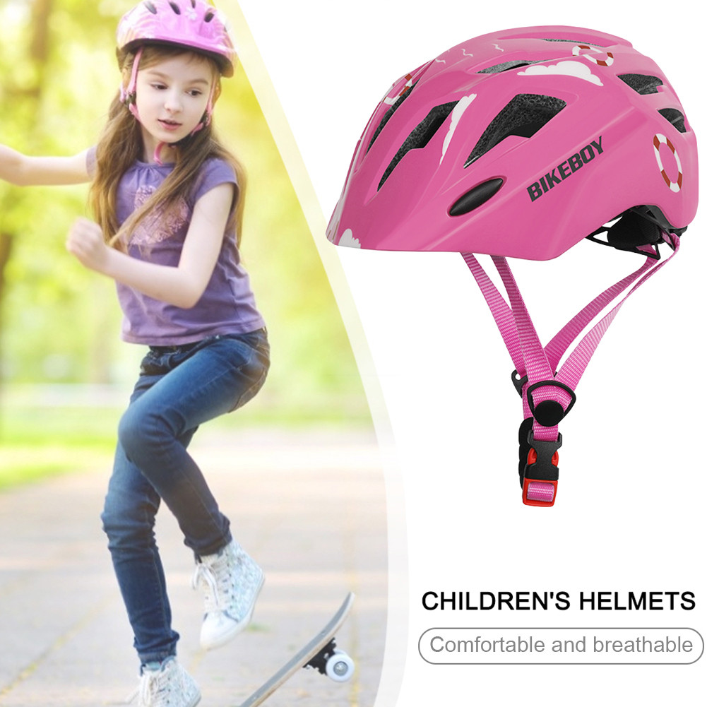 Kids Cycling Helmet Breathable Safety Helmet With Taillights Bicycle Helmet Lightweight For