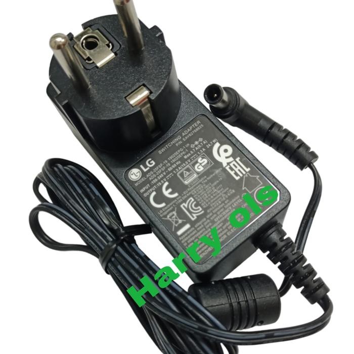 Adaptor LCD/LED Monitor LG 19V -1.3A Kabel Power AC