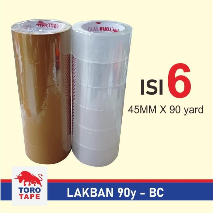 

LAKBAN BENING COKELAT Isi 6 - Lakban 90 Yard