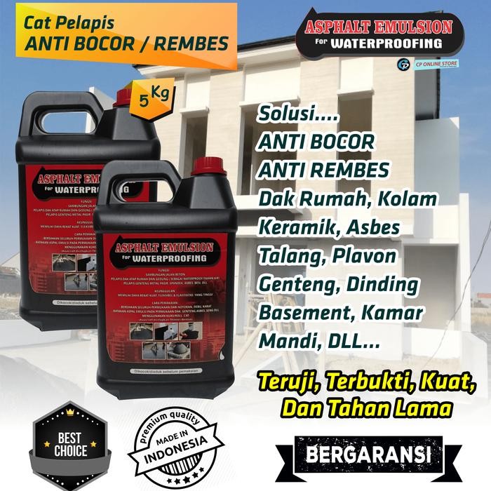ASPHALT EMULSION / WATERPROOFING / CAT PELAPIS ANTI BOCOR / 5 kg