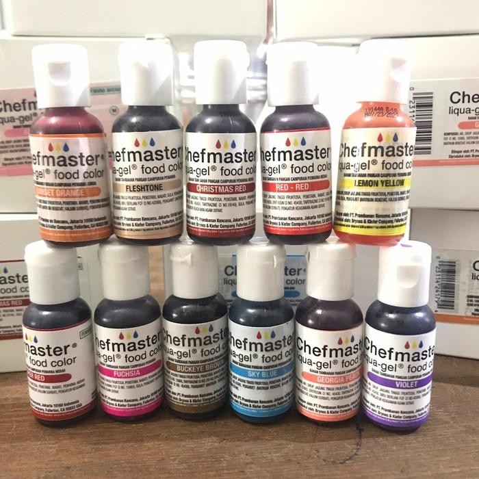 

Pewarna Makanan Gel - Chefmaster Liqua-Gel Food Color 20gram !!!