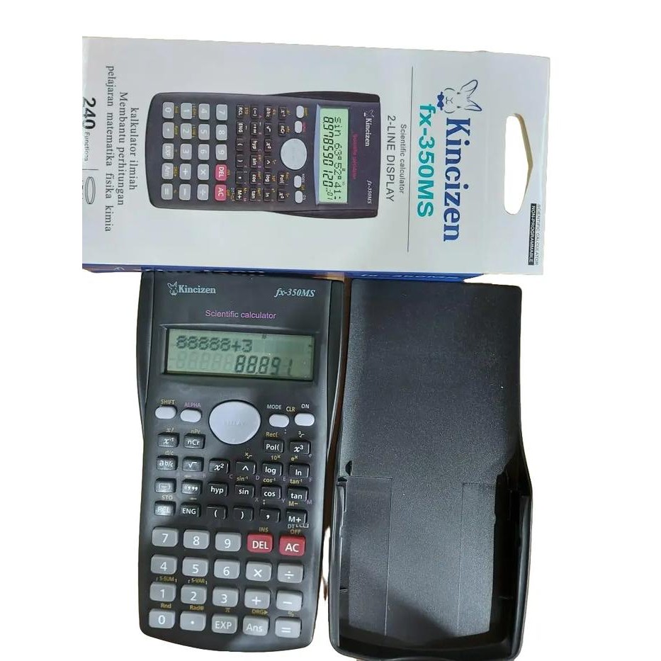 

KALKULATOR SCIENTIFIC 350MS KINCIZEN KALKULATOR SIN COS KALKULATOR SEKOLAH Alat