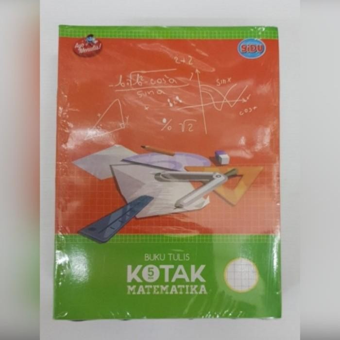 

BUKU TULIS KOTAK MATEMATIKA KECIL 5MM SIDU 38 Lembar pack/ISI 10 BUKU