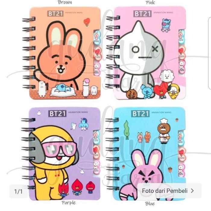 

buku tulis notebook BT21 murah
