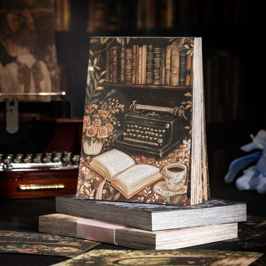 

100 sheets of vintage materialsdiaryphoto albumbackground paper DIY decorationcolored paper,