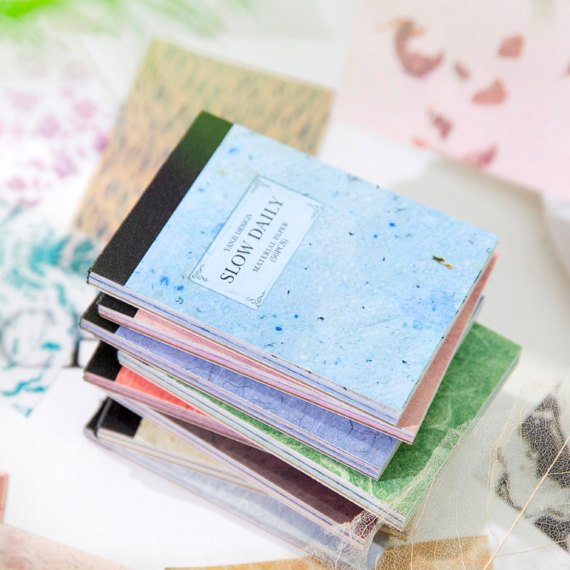 

Minimalist Mini Material Notebook Slow Daily Series Light Retro Hand Account DIY Base Background