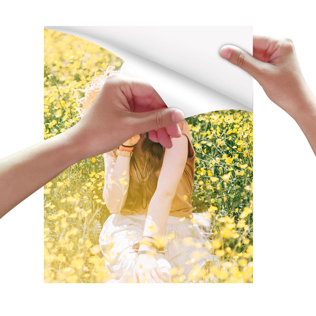 

ESHANG Self-Adhesive Photo Paper Glossy Sticker Paper for Inkjet Printer, 3R 4R 5R A4 100 Sheets,