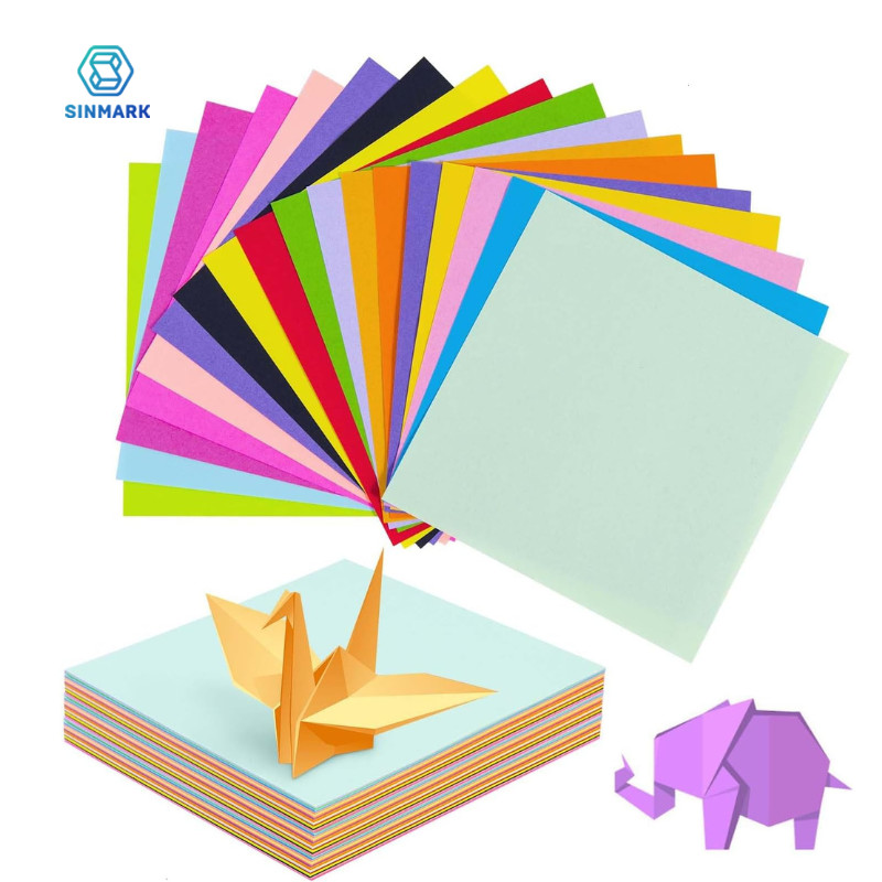 

400pcs Square Origami Paper Kit for Fold Paper 20 Colors Kid Crafts Crane Colorful Papers Confetti