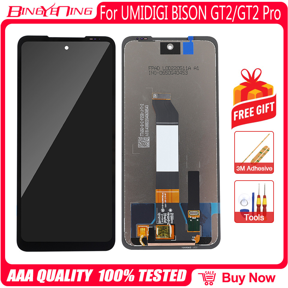 Original UMIDIGI Bison GT2 LCD Display+Touch Screen For UMIDIGI Bison GT2 Pro LCD Display + Tools + 