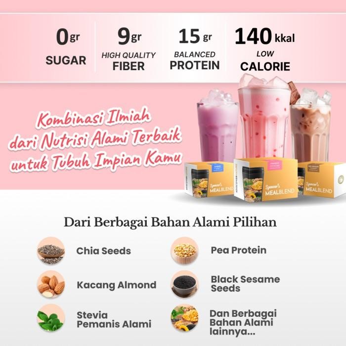 

Spencer's MealBlend - Complete Nutrition Meal Solusi Langsing Alami