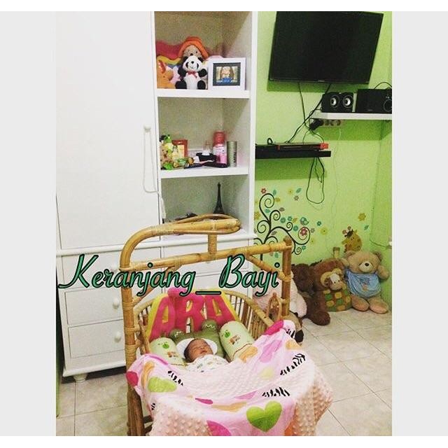 Keranjang Ayunan Bayi rotan