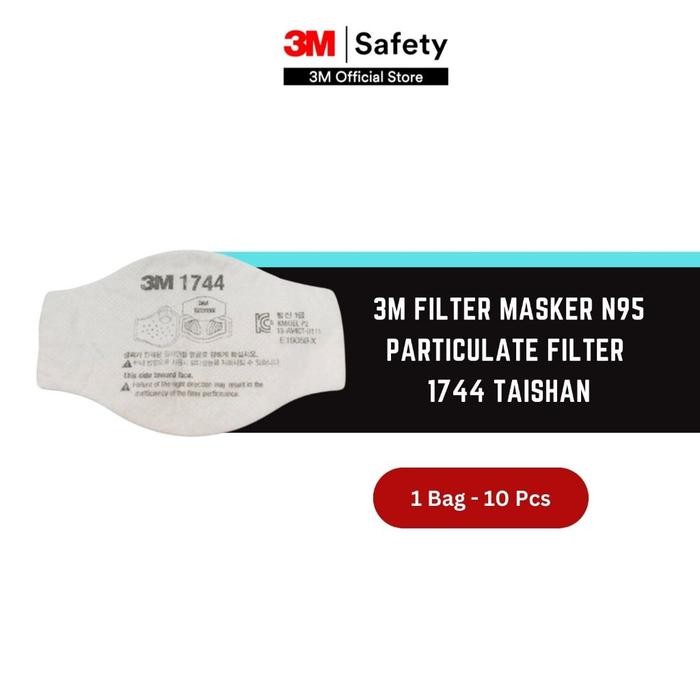 3M Filter Masker N95 Particulate Filter 1744 Taishan - 1 Bag Isi 10 Pcs