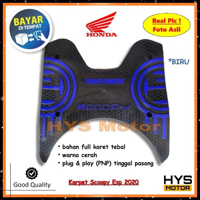 Karpet New Scoopy 2020 2021 2022 2023 Generasi Ke-5 Stylish Prestige Sporty Fashion - Keset Alas