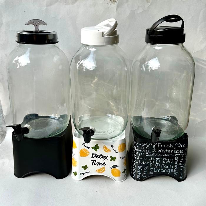 Herevin Juice dispenser kaca bulat 5 liter