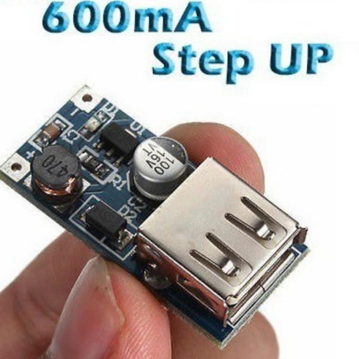 terbaru USB OUTPUT CHARGER STEP-UP POWER DC TO DC 0.9V-5V TO 5V 600MA Module